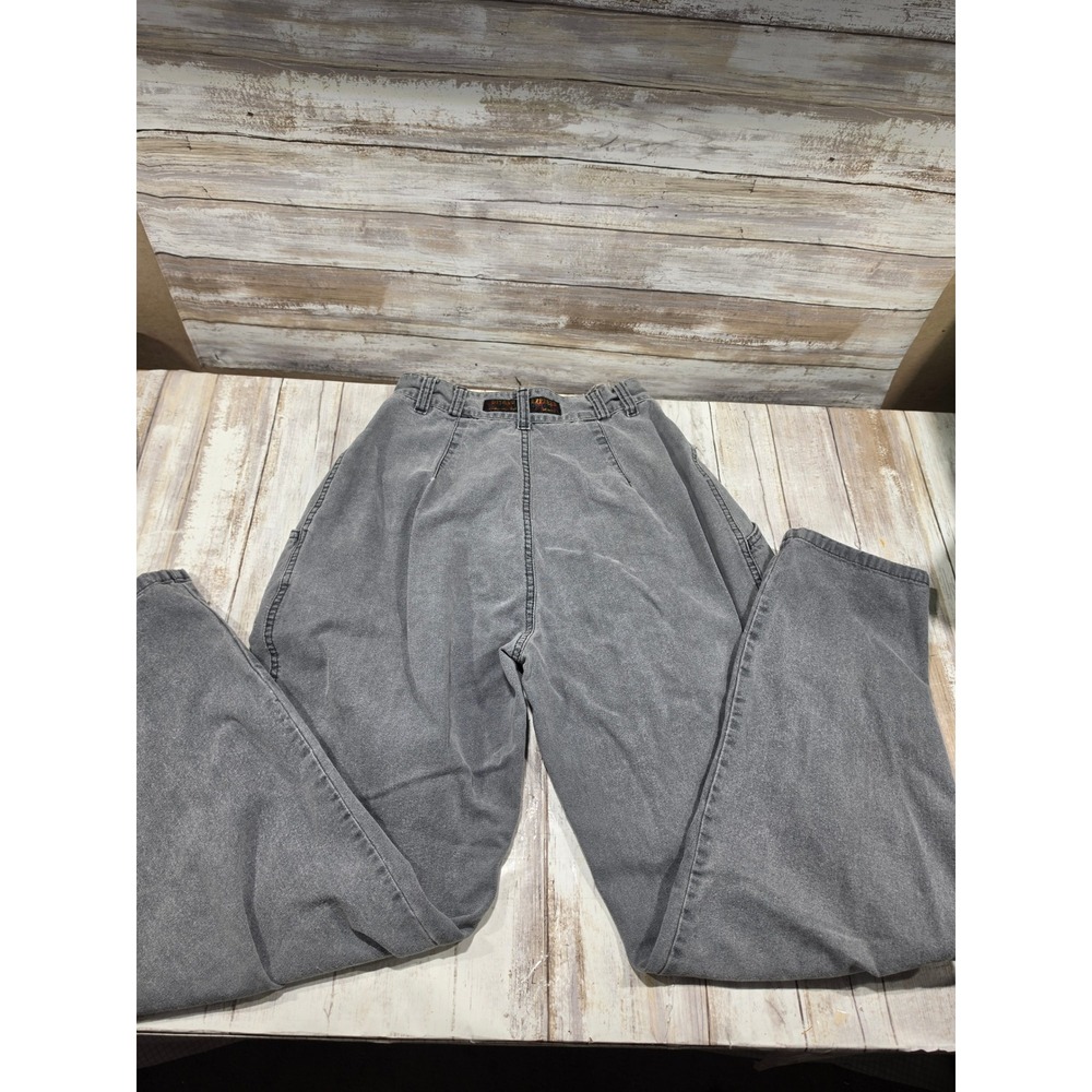 Vintage Gitano Express High Waisted Acid Wash Grey Pleated Jeans Size 5 READ - Picture 8 of 10